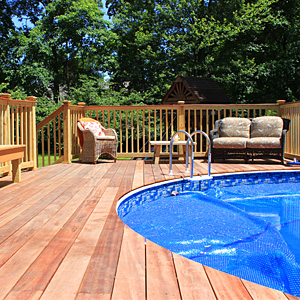 custom deck build design 