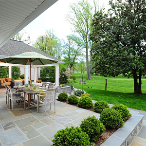 stone pation, masonry