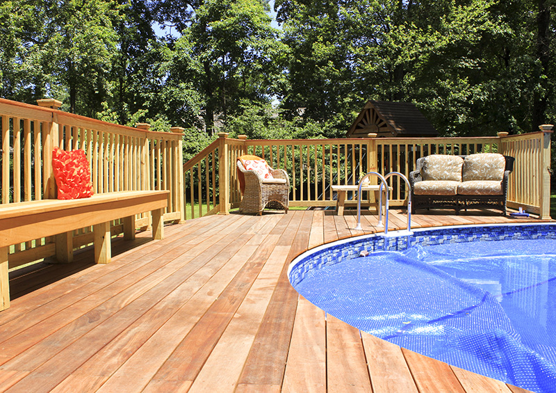 ipe wood pool deck