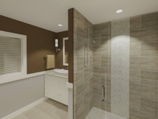 Proposed Design for TRUMBULL CT: GUEST Bathroom Renovation