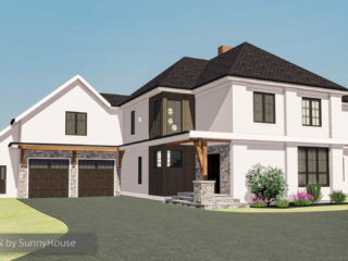 Proposed architectural design for easy visualization for  complete home Renovation. Build Front and Second story addition. Custon Designs and plans. Wilton CT Builder