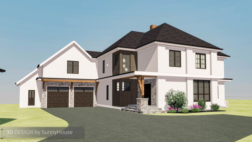 Wilton Custom design and plans for Addition and full house renovation 4