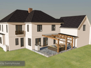 Proposed architectural design for easy visualization for  complete home Renovation. Build Front and Second story addition. Custon Designs and plans. Wilton CT Builder