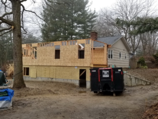 in process of bulding addition and complete renovation in westport ct