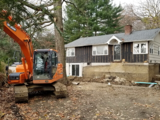 in process of bulding addition and complete renovation in westport ct