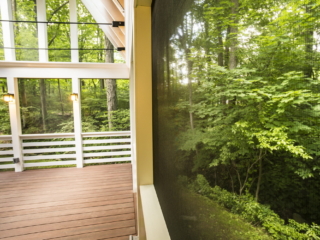 AFTER - WILTON CT SCREENED PORCH Custom Polycarbonate Skylights and Composite Decking. Local Contractor Builder