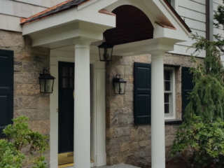 AFTER - Darien CT Entry Portico Roof over Porch builder Architect and Design