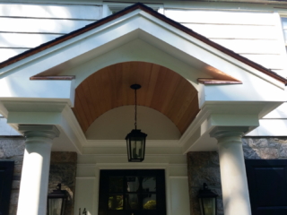 AFTER - Darien CT Entry Portico Roof over Porch builder Architect and Design