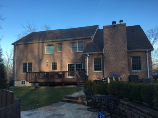 BEFORE - Katonah NY converting deck into a screened-in porch. Architect Design and Builder