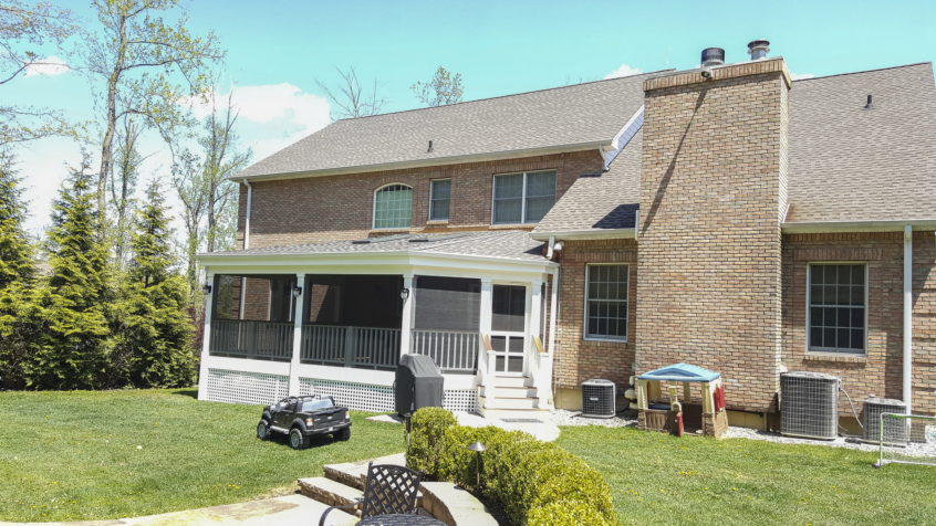 AFTER - Katonah NY converting deck into a screened-in porch. Architect Design and Builder