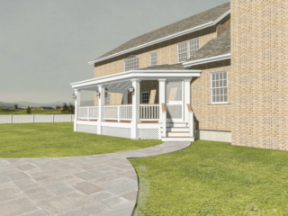 DESIGN - Katonah NY converting deck into a screened-in porch. Architect Design and Builder