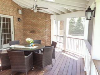 AFTER - Katonah NY converting deck into a screened-in porch. Architect Design and Builder