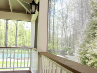 AFTER - Katonah NY converting deck into a screened-in porch. Architect Design and Builder