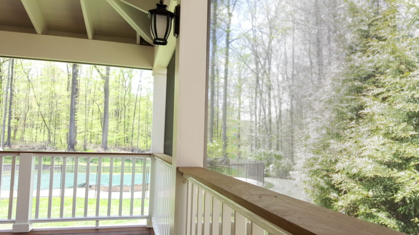 AFTER - Katonah NY converting deck into a screened-in porch. Architect Design and Builder