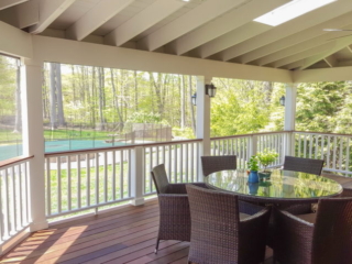 AFTER - Katonah NY converting deck into a screened-in porch. Architect Design and Builder