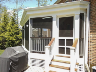AFTER - Katonah NY converting deck into a screened-in porch. Architect Design and Builder