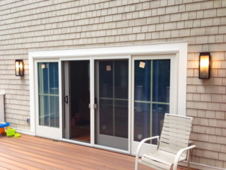 AFTER - NORWALK CT NEW 2nd FLOOR DECK using COMPOSITE DECKING AND RAILING. YOUR BEST LOCAL deck CONTRACTOR