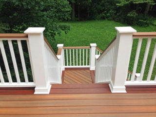 AFTER - NORWALK CT NEW 2nd FLOOR DECK using COMPOSITE DECKING AND RAILING. YOUR BEST LOCAL deck CONTRACTOR