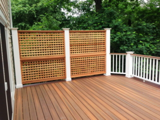 AFTER - NORWALK CT NEW 2nd FLOOR DECK using COMPOSITE DECKING AND RAILING. YOUR BEST LOCAL deck CONTRACTOR