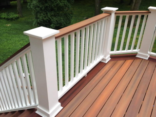 AFTER - NORWALK CT NEW 2nd FLOOR DECK using COMPOSITE DECKING AND RAILING. YOUR BEST LOCAL deck CONTRACTOR