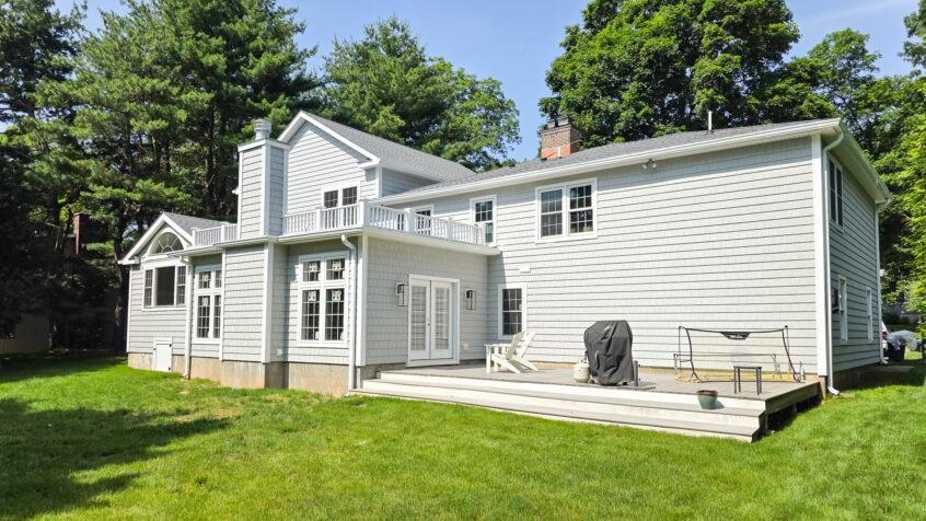Front and rear exterior home renovation addition in Norwalk Completed Front and rear exterior home renovation addition in Norwalk
