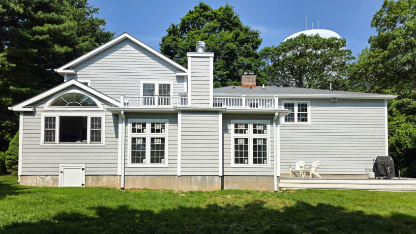 Front and rear exterior home renovation addition in Norwalk Completed Front and rear exterior home renovation addition in Norwalk