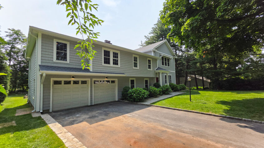 Front and rear exterior home renovation addition in Norwalk Completed Front and rear exterior home renovation addition in Norwalk