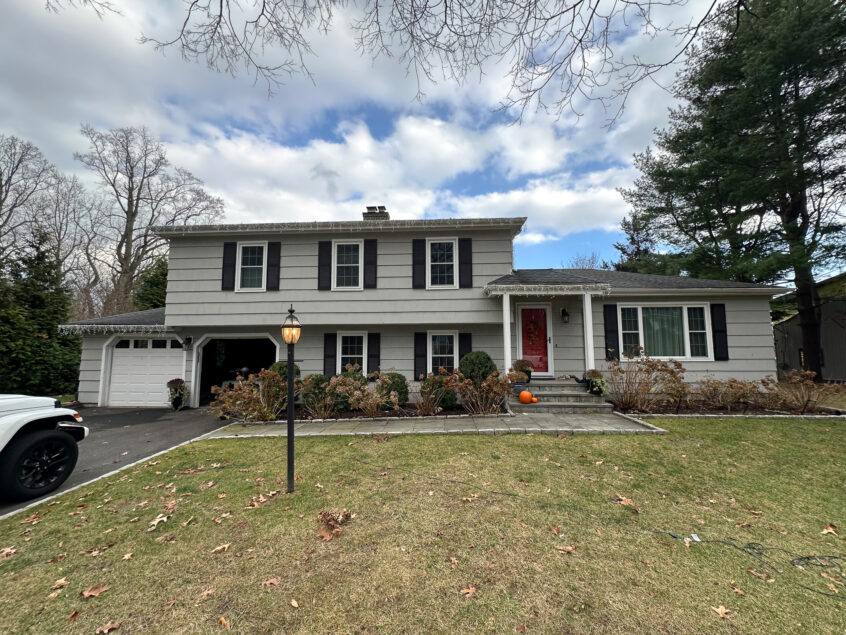 Before Front and rear exterior home renovation addition in Norwalk Before photo of home addition project in Norwalk